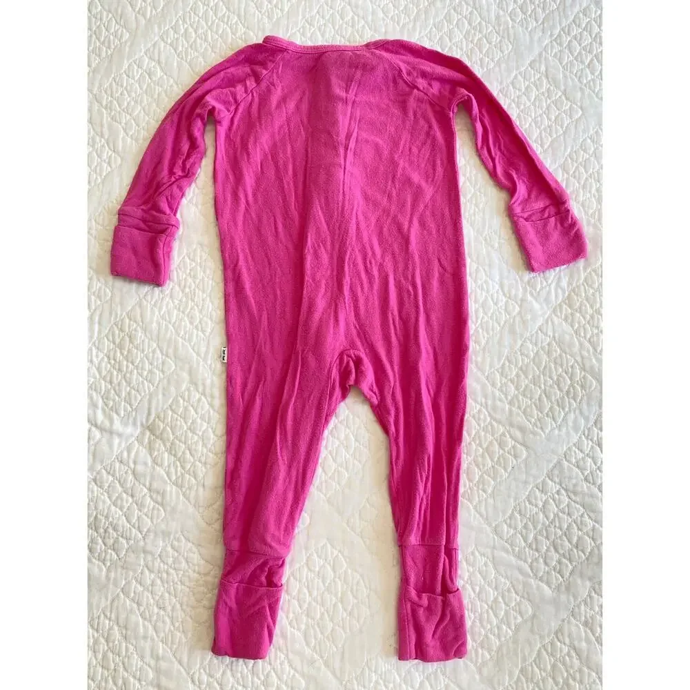 Little Sleepies Baby Girls Bamboo Viscose Zippy Sleeper Rosette Pink 3-6 months